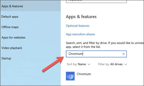 صورة لـ كيفية إلغاء تثبيت متصفح Chromium على Windows 10 | Windows-Uninstall-List-DzTechs