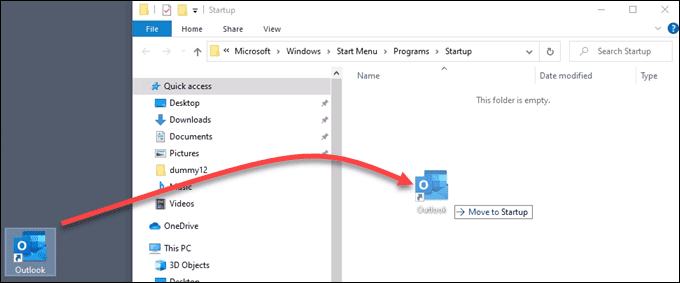 صورة لـ مجلد بدء تشغيل Windows 10 لا يعمل؟ نصائح استكشاف الأخطاء وإصلاحها لتجربتها | add-shortcut-to-startup-folder-DzTechs