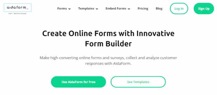 صورة لـ أفضل أدوات إنشاء النماذج عبر الإنترنت التي يجب أن تُجربها في عام 2023 | aidaform-DTiFAfgs-DzTechs