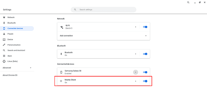 صورة لـ ما المقصود بميزة المشاركة عن قرب على Android؟ | android-nearby-share-on-chromebook-settings-DzTechs