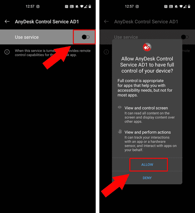صورة لـ كيفية الوصول إلى هاتف Android من هاتف Android آخر | anydesk_plugin_accessibility_permissions-DcyN1ggs-DzTechs