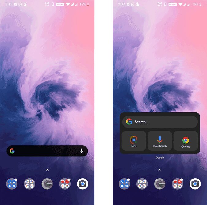 صورة لـ الحصول على أدوات Google لـ iOS 14 على Android | before_and_after-axAtFhgs-DzTechs