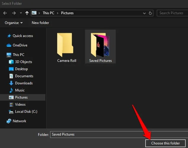 صورة لـ كيفية تغيير خلفية سطح المكتب في نظام Windows 10 | change_desktop_background_in_windows_10_desktop_slideshow_choose_this_folder.png-SMEnJggs-DzTechs