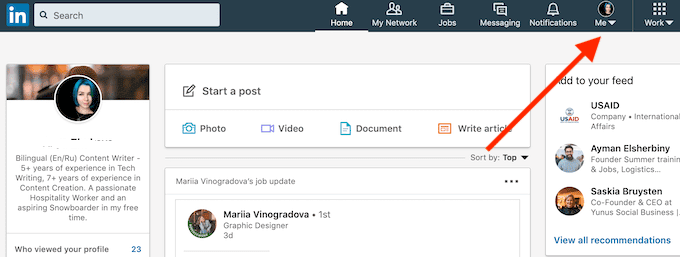 صورة لـ ما هو الوضع الخاص في LinkedIn وكيفية عرض الملفات الشخصية باستخدامه | desktop_open-linkedin-DzTechs