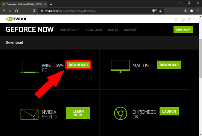 صورة لـ كيف الوصول إلى Nvidia GeForce Now في البلدان غير المدعومة | download_windows_GFN_app-LxDq2ggs-DzTechs