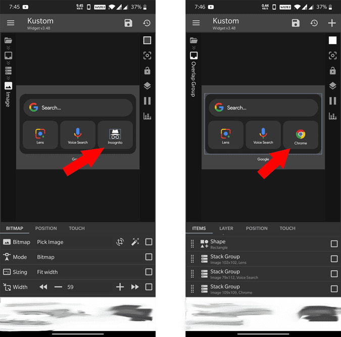 صورة لـ الحصول على أدوات Google لـ iOS 14 على Android | edit_chrome-QvAtFhgs-DzTechs