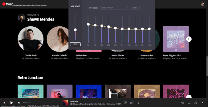 صورة لـ أفضل إضافات Chrome لـ YouTube Music | eq-xbyCIggs-DzTechs