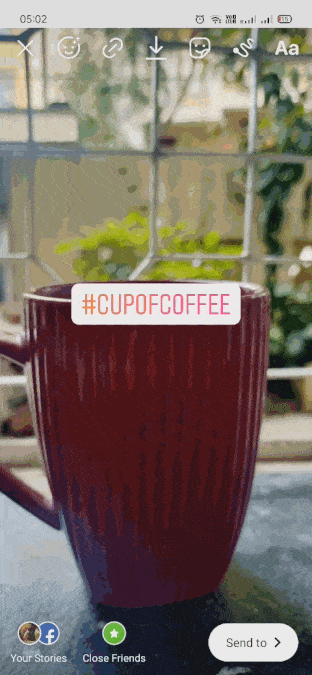 صورة لـ كيفية إخفاء علامات الهاشتاغ من منشورات وقصص Instagram | ezgif.com-resize-1-DzTechs