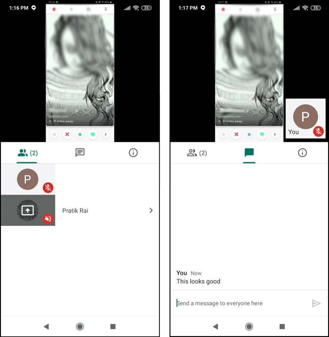 صورة لـ كيفية المُشاركة في خيارات المواعدة لمُساعدة أصدقائك على Tinder | google_meet_screen_sharing-gUE12ggs-DzTechs