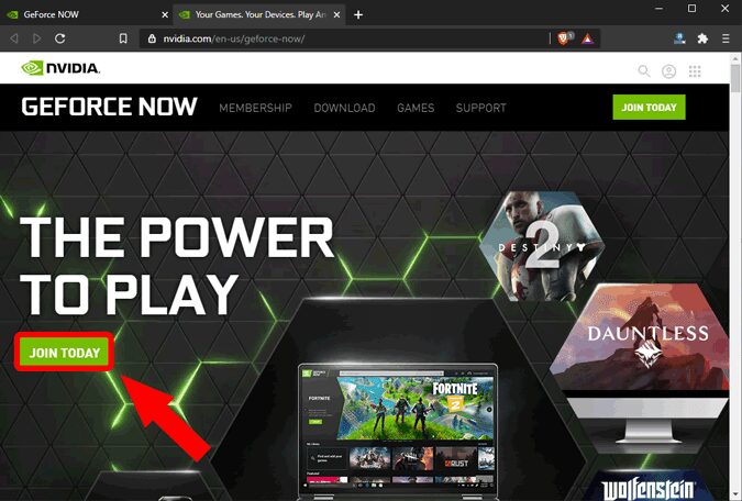 صورة لـ كيف الوصول إلى Nvidia GeForce Now في البلدان غير المدعومة | join_today_geforce_now-q7Eq2ggs-DzTechs