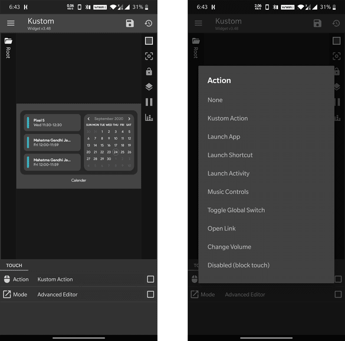 صورة لـ الحصول على أدوات Google لـ iOS 14 على Android | kustom-0wAtFhgs-DzTechs