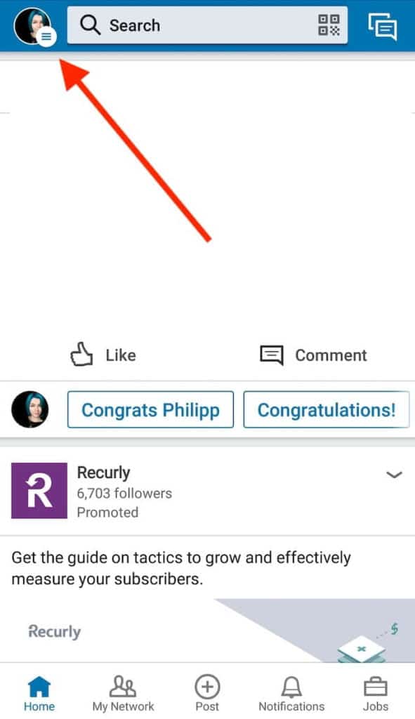 صورة لـ ما هو الوضع الخاص في LinkedIn وكيفية عرض الملفات الشخصية باستخدامه | linkedin_app-591x1024-DzTechs