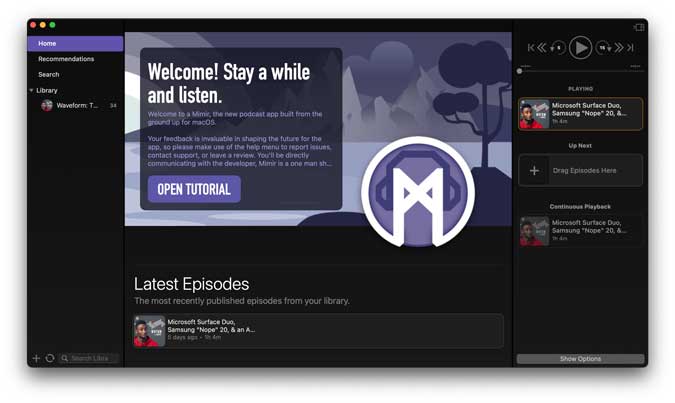 صورة لـ أفضل تطبيقات البودكاست لأجهزة Mac التي يجب أن تحصل عليها | mimir-DzTechs