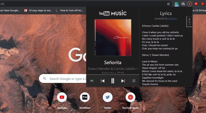 صورة لـ أفضل إضافات Chrome لـ YouTube Music | mini_player-0NyDIggs-DzTechs