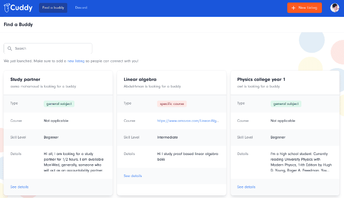 صورة لـ أفضل الأدوات للبحث عن دورات التعلم عبر الإنترنت وشركاء الدراسة | online_learning_courses_cuddy-eO1Npfgs-DzTechs