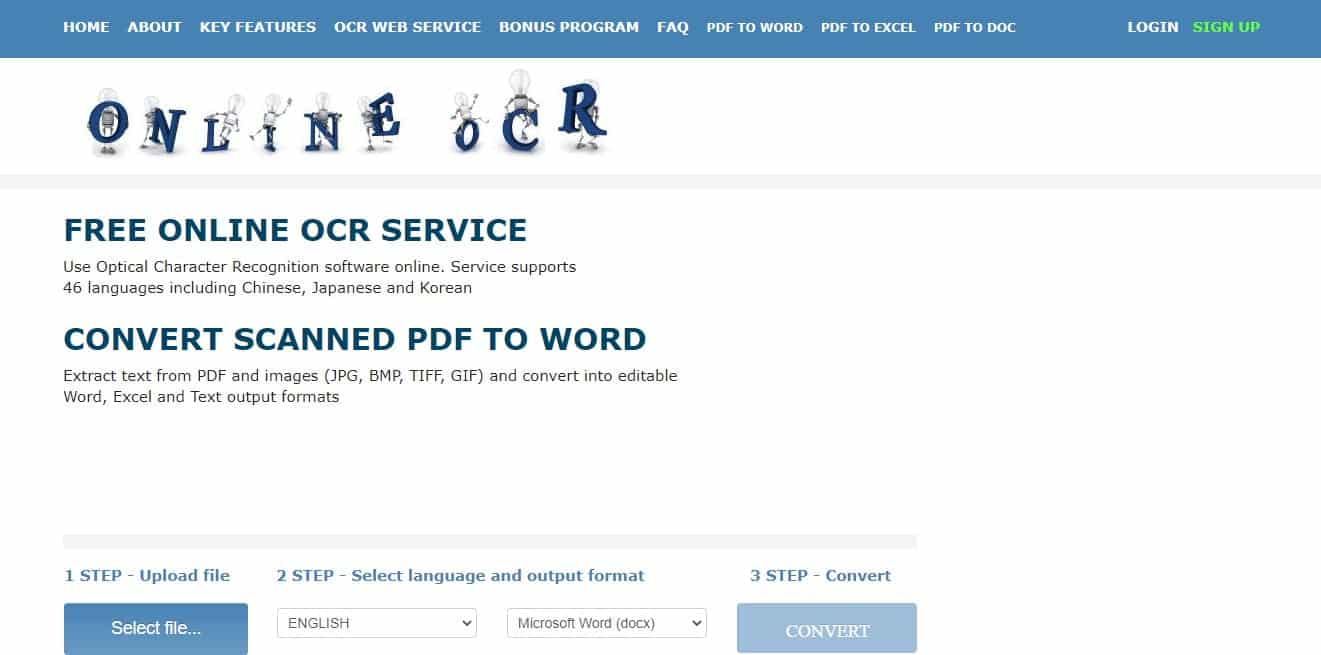 صورة لـ تحقق من أفضل أدوات تحويل ملفات PDF على الإنترنت | onlineocr-J1cuCfgs-DzTechs