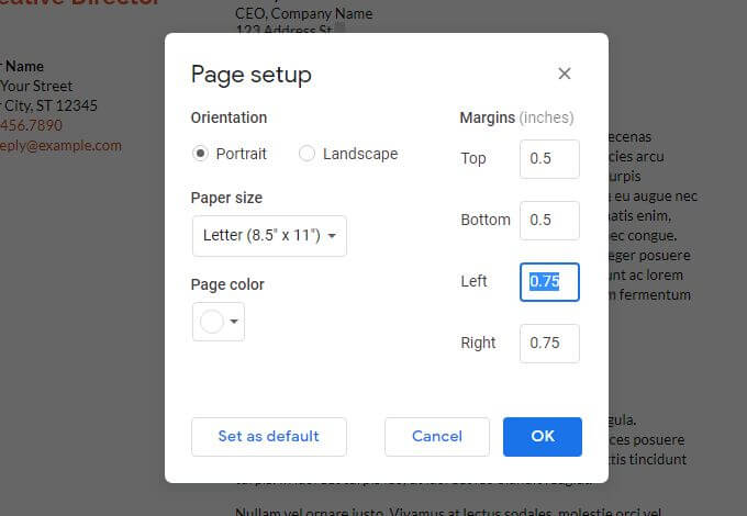 صورة لـ كيفية استخدام مُحرّر مستندات Google: دليل المبتدئين الكامل | page-margins-DzTechs