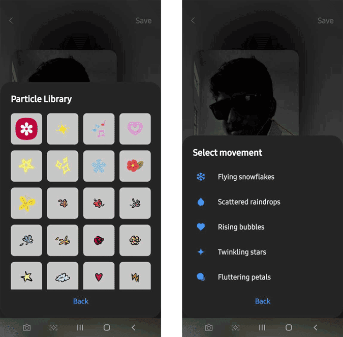 صورة لـ كيفية إنشاء خلفيات حية على هواتف Samsung | particle-animation-DzTechs