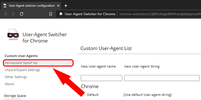 صورة لـ كيف الوصول إلى Nvidia GeForce Now في البلدان غير المدعومة | permanent_spoof_list_chrome_1-jAFq2ggs-DzTechs