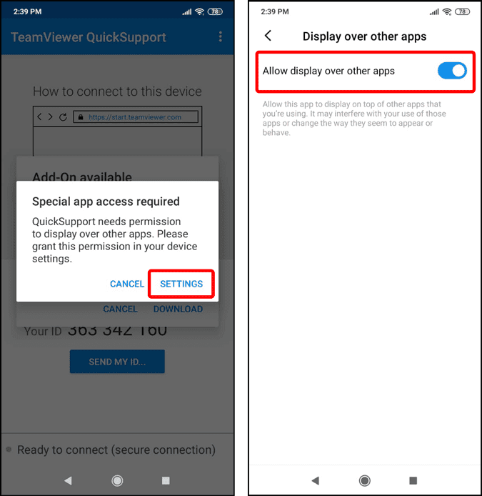 صورة لـ كيفية المُشاركة في خيارات المواعدة لمُساعدة أصدقائك على Tinder | provide_draw_over_apps_permission-jSE12ggs-DzTechs