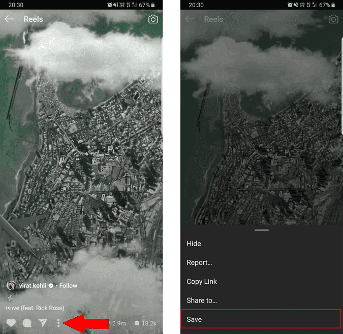 صورة لـ كيفية تنزيل مقاطع فيديو Reels من Instagram على جميع المنصات | save_reel-z5cwdfgs-DzTechs
