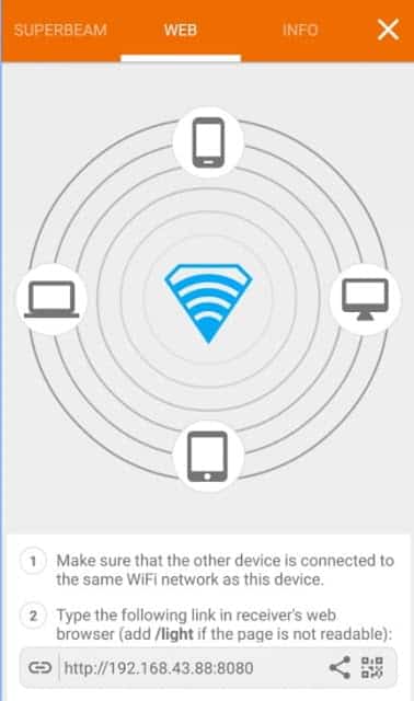 صورة لـ أفضل تطبيقات مشاركة الملفات للهواتف الذكية التي تعمل بنظام Android | superbeam-5lw6Mfgs-DzTechs