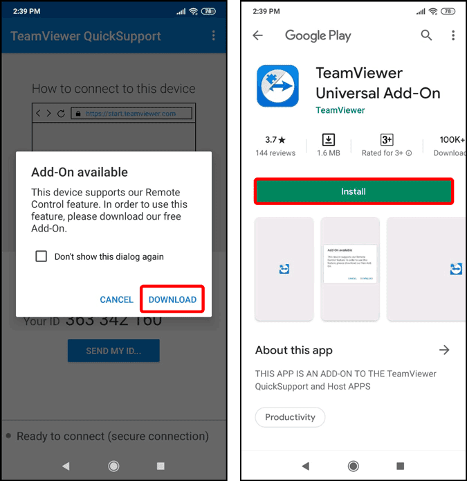 صورة لـ كيفية المُشاركة في خيارات المواعدة لمُساعدة أصدقائك على Tinder | teamviewer_universal_addon-RyF12ggs-DzTechs