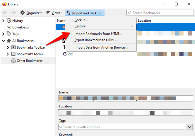 صورة لـ كيفية نقل الإشارات المرجعية من وإلى جميع المتصفحات الرئيسية | transfer-bookmarks-to-from-major-browsers-firefox-import-and-backup-options-DzTechs