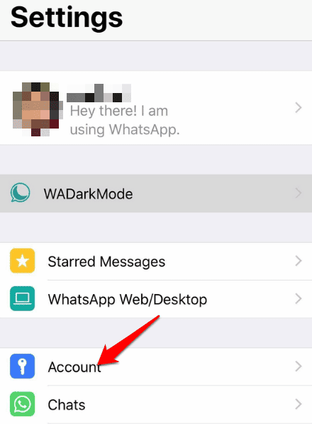 صورة لـ كيفية نقل بيانات WhatsApp إلى هاتف جديد | transfer-whatsapp-all-settings-to-new-phone-iphone-settings-account-DzTechs