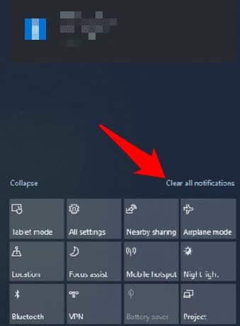 صورة لـ كيفية تعطيل الإشعارات في نظام التشغيل Windows 10 | turn-off-notifications-windows-10-settings-clear-all-notifications-DzTechs