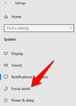 صورة لـ كيفية تعطيل الإشعارات في نظام التشغيل Windows 10 | turn-off-notifications-windows-10-settings-focus-assist-DzTechs