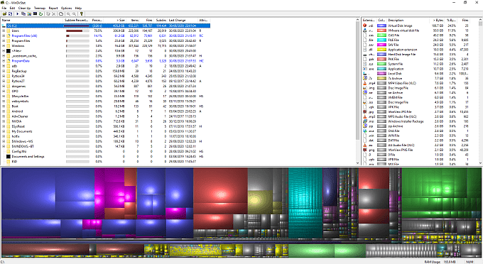 صورة لـ أفضل تطبيقات تحليل مساحة القرص للعثور على الجيجابايت المفقودة | windirstat-disk-analyzer-DzTechs