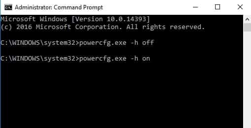 صورة لـ ما هو ملف Hiberfil.sys وكيفية حذفه في نظام التشغيل Windows 10 | windows-10-command-prompt-hibernation-off-command-DzTechs