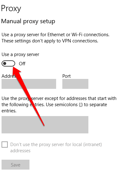 صورة لـ ماذا تفعل إذا لم يفتح Microsoft Store في نظام التشغيل Windows 10 | windows-store-not-opening-manual-proxy-setup-off-DzTechs