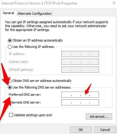 صورة لـ ماذا تفعل إذا لم يفتح Microsoft Store في نظام التشغيل Windows 10 | windows-store-not-opening-preferred-dns-server-DzTechs