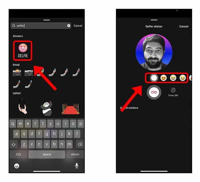 صورة لـ كيفية إنشاء ملصقات السيلفي على Instagram؟ | 14gvHDbfpA1fh_4Uvtz82uw-DzTechs