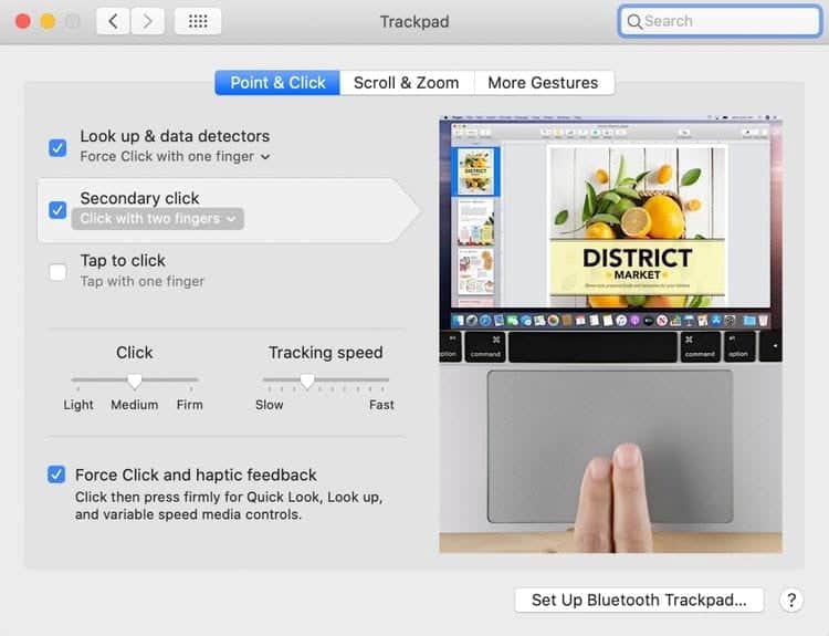 صورة لـ كيفية النقر بزر الماوس الأيمن على جهاز Mac | 1PeiUJzgXgttY2EwA7xV3Bg-DzTechs