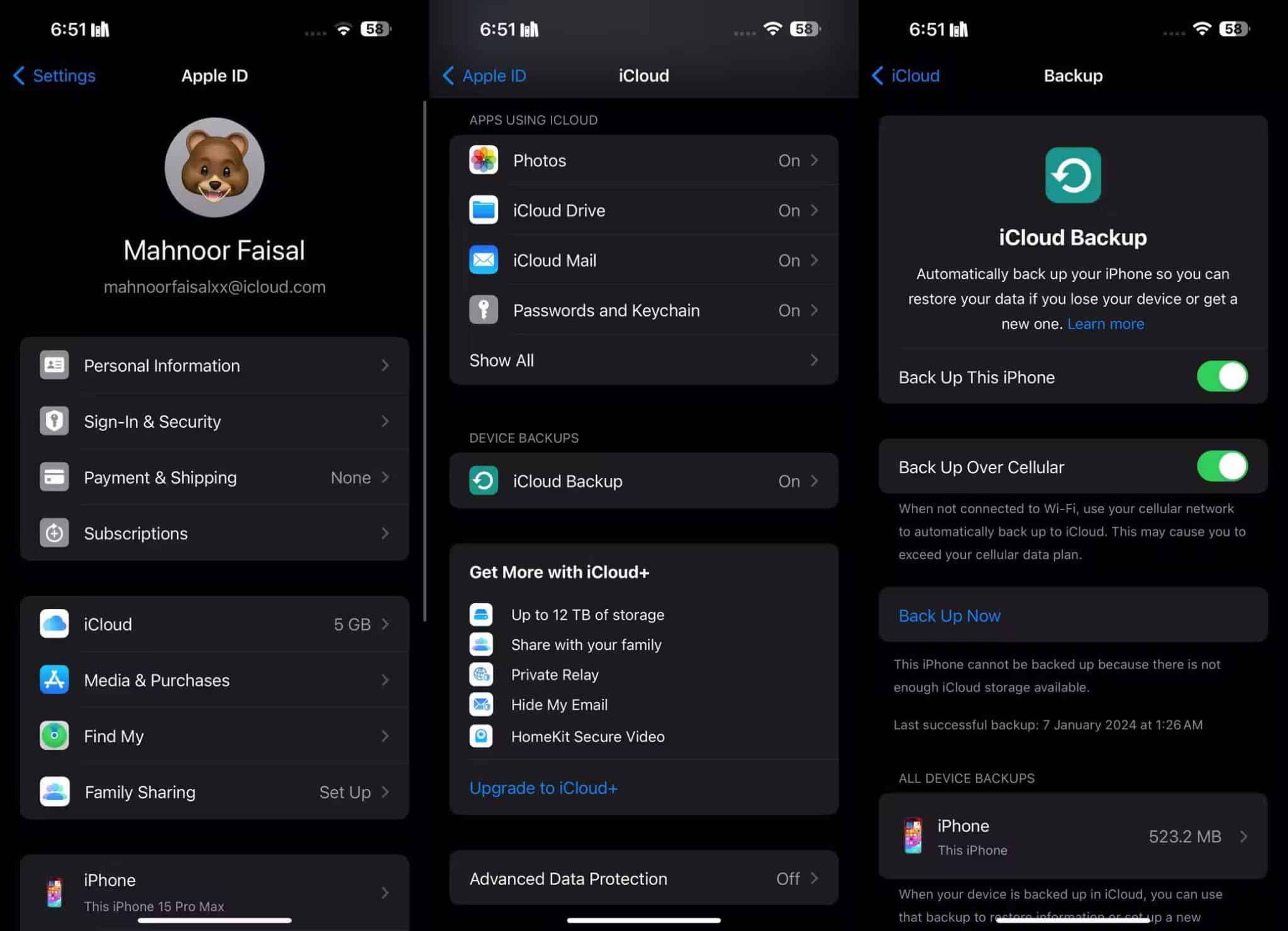 صورة لـ طرق سريعة لنقل الصور من iPhone إلى iPhone | 1apple-id-settings-on-an-iphone-scaled