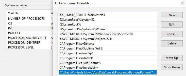 صورة لـ كيفية إضافة Python إلى متغير Windows PATH | 1cT1n6qMIEtFl83HrPw7TFg-DzTechs