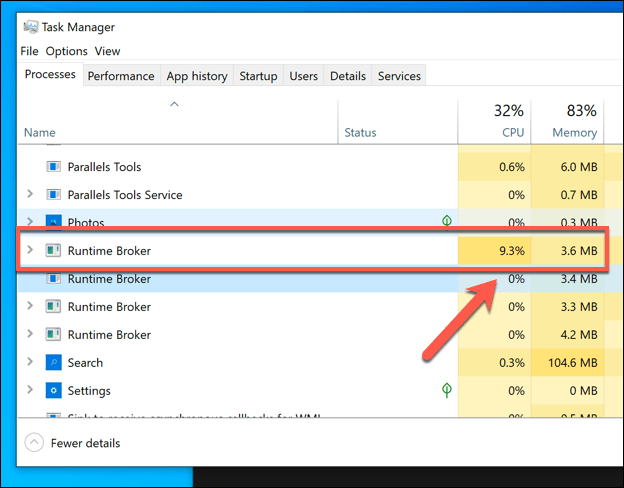 صورة لـ ما هي عملية Runtime Broker في Windows 10 (وهل هي آمنة) | 1g5YLa62I2MKgIZfoqTnfUw-DzTechs