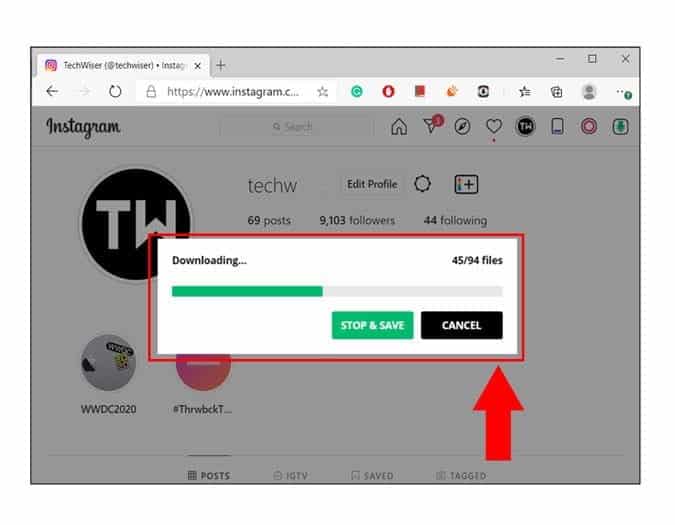 صورة لـ كيفية تنزيل جميع صور Instagram دفعة واحدة على Chrome و الهاتف | 1jZXv5FhALboiRj0H2YEKqg-DzTechs