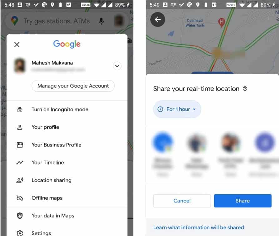 صورة لـ أفضل الطرق البسيطة لمشاركة مكان تواجدك باستخدام تطبيقات Android | 1slscZjWYUHs7a3CFJBnFsg-DzTechs