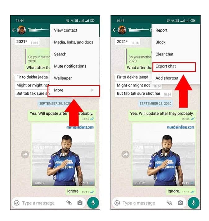 صورة لـ كيفية إنشاء تقرير دردشة فردي على WhatsApp | 1td1GStAUIfGvDMtUlxlo0Q-DzTechs