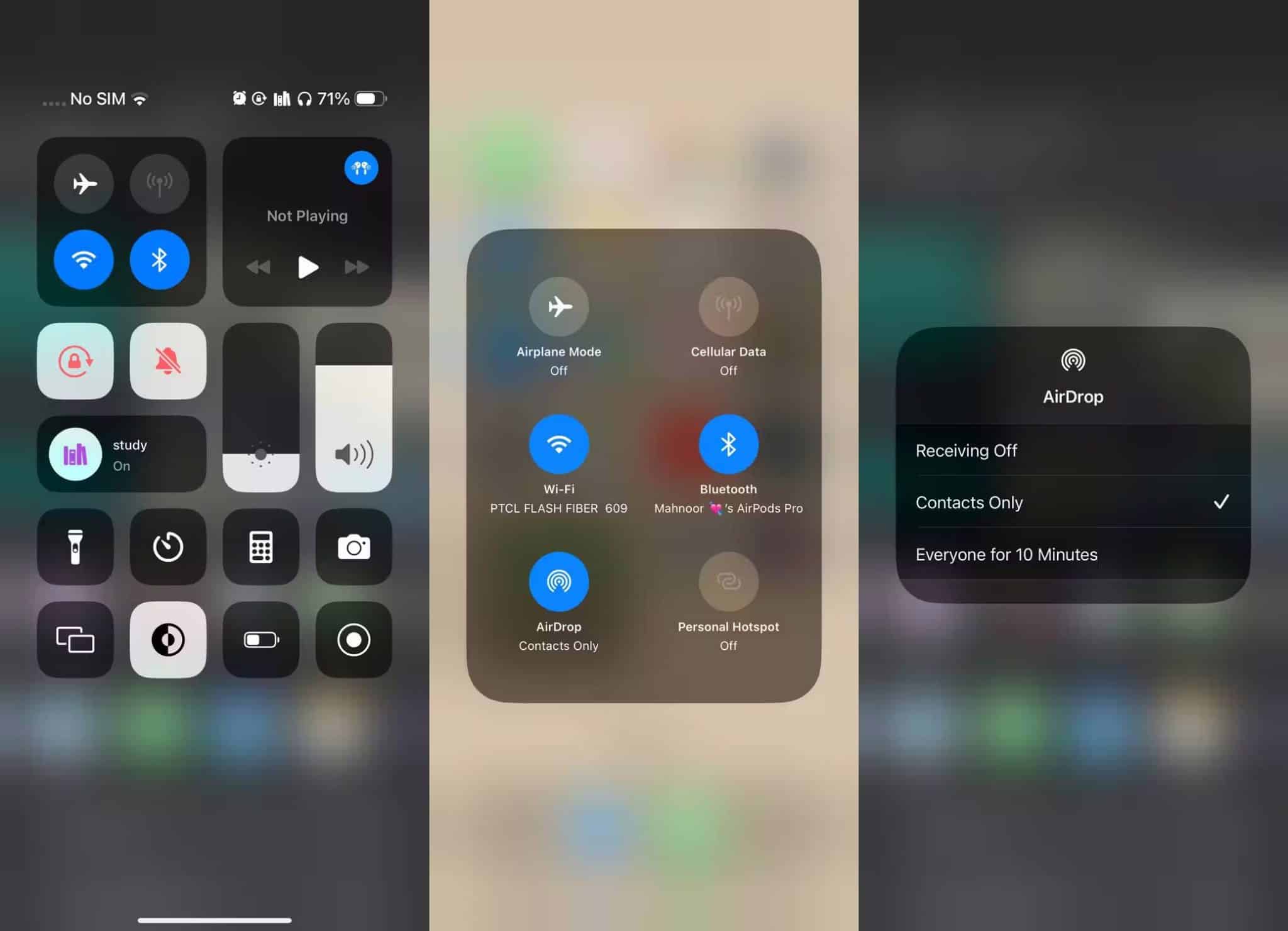 صورة لـ طرق سريعة لنقل الصور من iPhone إلى iPhone | 31control-center-on-an-iphone-scaled