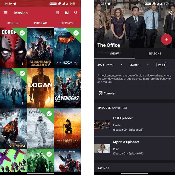 صورة لـ أفضل تطبيقات تتبع الأفلام التي تتزامن مع Trakt على Android | cine_trak_1-lrRiXhgs-DzTechs