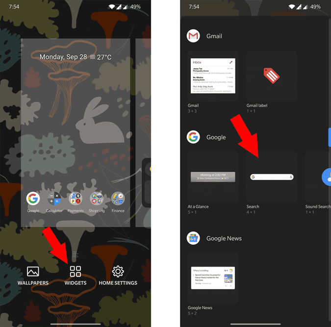 صورة لـ كيفية تخصيص أداة بحث Google على Android | google_widget_adding-cgnxXhgs-DzTechs