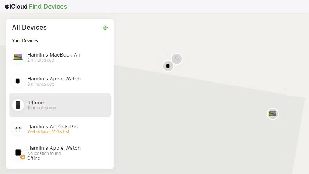 صورة لـ كيفية العثور على iPhone المفقود أو المسروق باستخدام تطبيق “تحديد الموقع” | offline-devices-appearing-in-find-my-website
