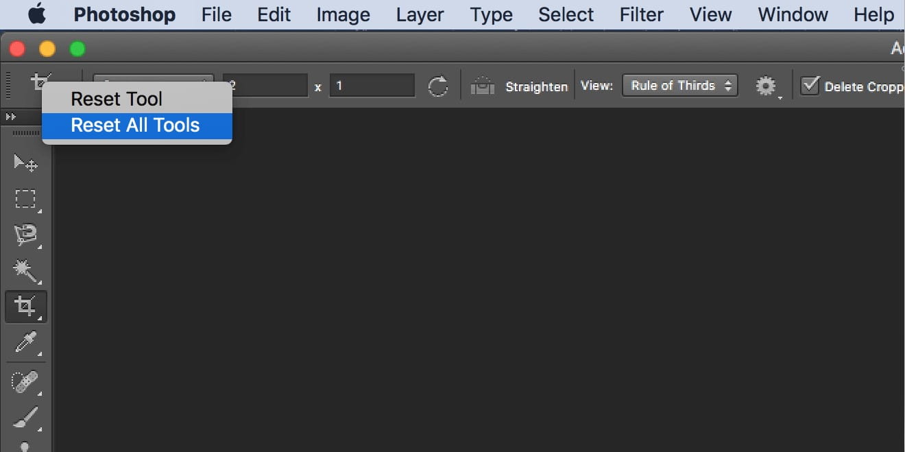 صورة لـ كيفية إعادة تعيين مظهر Adobe Photoshop إلى الوضع الافتراضي | reset_all_tools_photoshop-g5ysuigs