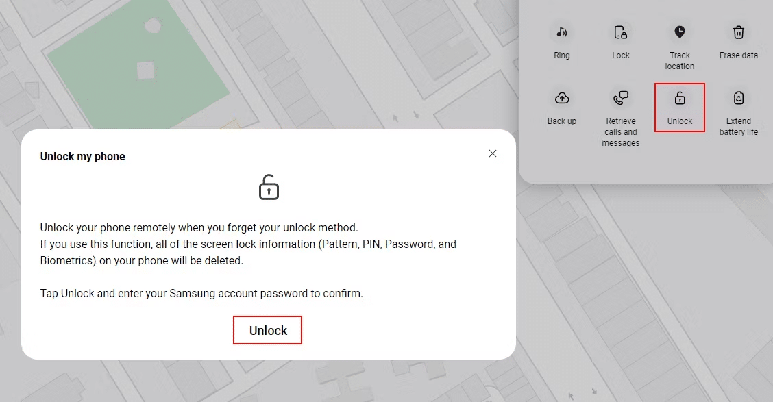 صورة لـ طرق فعَّالة لاستعادة رمز مرور Android المفقود | samsung-unlock-my-phone-feature
