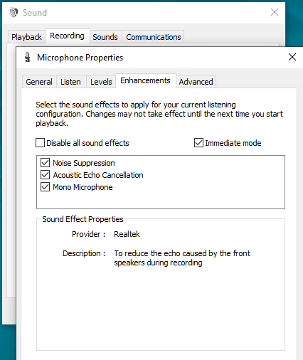 صورة لـ كيفية اختبار الميكروفون الخاص بك في Windows 10 | windows-10-sound-enhancements-DzTechs
